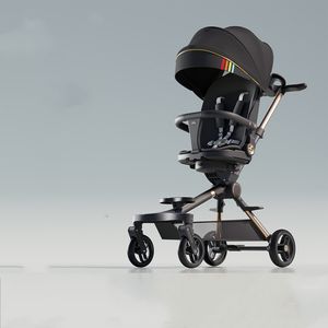 Nouvelle poussette bébé pliable <span class=keywords><strong>2</strong></span>-en-<span class=keywords><strong>1</strong></span> dispositif à bascule siège de voiture cadre en alliage d'aluminium - Product Image 2