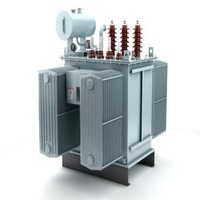 Trafo Distribusi Daya Luar Ruangan 1250 kVA 20 kV 3 Fasa Tipe Celup Minyak dengan Radiator Sirip