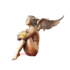 Estatua de hombre <span class=keywords><strong>desnudo</strong></span> de bronce para exteriores, sala de estar interior, jardín, diseño de paisaje, decoración hecha a mano, artes de Metal, artesanías de Metal - Product Image 3