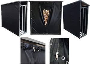 Esterno moderno legno da ardere Rack in metallo Rack di legno con lo stoccaggio <span class=keywords><strong>per</strong></span> i tronchi di deposito del fuoco - Product Image 3