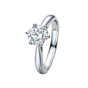 18k 6 Carat Pink Jewelry White Gold Wedding Lab Grown Diamond Ring Gia Certified