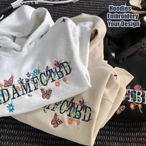 Sudadera con Capucha Extra Grande para Hombre, 100% Algodón Grueso y Resistente, Bordado Personalizado con Logotipo, Diseño de Alta Calidad, Bordado 3D - Product Image 2