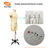 Mannequin de couture demi-corps masculin L/96A en fibre de verre pour la création de patrons et la conception de vêtements en studio