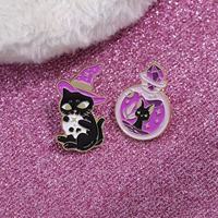 Broche en métal en gros 2026, 5 styles, motif chat, animal mignon, épinglette en émail souple, souvenir avec technique de moulage et thème logo
