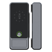 Serrure intelligente à empreinte digitale sans perçage pour porte en verre sans cadre Système d'entrée sans clé Fechadura inteligente