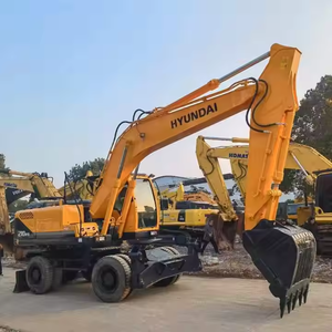 Excavadora de Ruedas HYUNDAI 210W-7 210W-9 de 21 Toneladas, Usada, de Buena Calidad, Motor Original Coreano de Segunda Mano - Product Image 5