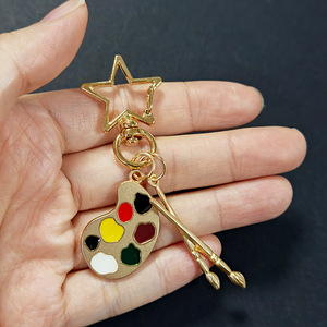 Palette de couleurs créative DIY, pinceaux pour la rentrée scolaire, tableaux à dessin, pendentifs, porte-clés, porte-clés pendentifs étudiant - Product Image 3