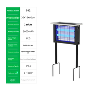 Nouvelle lampe anti-moustiques solaire LED, résistante à la pluie, à choc électrique, pour l'intérieur, l'extérieur, le jardin, la terrasse, le parc