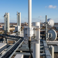 Antenne omnidirectionnelle LoRa en fibre de verre 433 MHz 2,5 dBi 400 mm 8 dBi 60 cm avec connecteur SMA mâle, antenne extérieure FRP 433 433,125 MHz