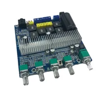 Carte amplificateur de caisson de basses TPA3116 personnalisée 2.1 canaux haute puissance BT 4.2 carte amplificateur Audio DC12V-24V 2*50W + 100W