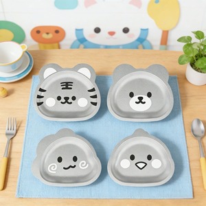 Assiette pour bébé en acier inoxydable en forme d'ours mignon, design de dessin animé, vaisselle pour enfants, sans BPA, qualité alimentaire - Product Image 3