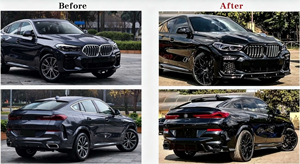 Kit Carrozzeria per <span class=keywords><strong>BMW</strong></span> <span class=keywords><strong>X6</strong></span> G06 Upgrade Black Warrior: Paraurti Completo, Minigonne Laterali e Griglia - Product Image 6