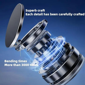 चुंबकीय 360 डिग्री बहु-कोण रोटेशन पोर्टेबल कार डेस्क बिस्तर वैक्यूम सक्शन कप मोबाइल स्मार्ट सेल फोन धारक रिमोट कंट्रोल - Product Image 4