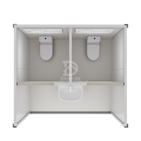 Toilette de conteneur préfabriquée mobile durable pour la construction Toilettes portables de luxe Vente pour appartement hôtel villa