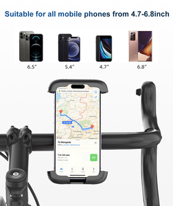 Support <span class=keywords><strong>de</strong></span> téléphone pour <span class=keywords><strong>vélo</strong></span> Lsen nouvelle génération avec base à molette améliorée, adapté aux VTT et vélos <span class=keywords><strong>de</strong></span> route - Product Image 6
