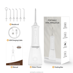 Irrigatore Orale Dentale con Serbatoio d'Acqua da 350ml, Impermeabile IPX7, 4 Modalità di Funzionamento, Idropulsore Elettrico Portatile - Product Image 6