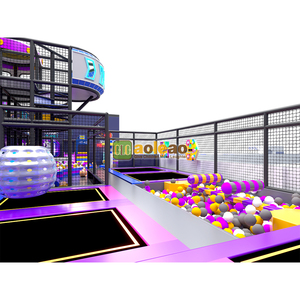 Grand <span class=keywords><strong>parc</strong></span> d'attractions intérieur commercial pour enfants, trampoline souple personnalisé, design interactif familial, capacité supérieure à 500 kg, certifié TUV - Product Image 2