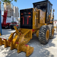 Niveleuse à moteur CAT 140H d'occasion en bon état, 120H 140G 140K 160H, engin lourd pour le façonnage de la base routière et les travaux de réparation de pentes
