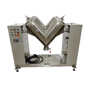 Stainless steel food tea v type industrial food powder spices protein powder mixing blending machine dry powder blender mixer