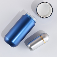 Flacon en plastique vide rechargeable en forme de capsule à large ouverture pour médicaments solides, impression personnalisée, 5ml, 10ml, 30ml, 60ml