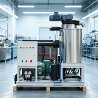 Machine à glaçons commerciale à faible consommation d'énergie, système de refroidissement R404A, équipement sanitaire pour l'hôtellerie, la restauration et les ateliers alimentaires