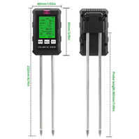 KLZD Promotion Exceptionnelle : Testeur de Sol Six-en-Un – Humidité, Fertilité, Température, pH, Conduction Électrique