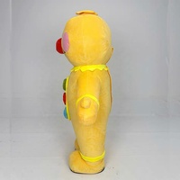 Costume de mascotte gonflable en peluche de Noël en forme de bonhomme de pain d'épices pour promotion de fête de carnaval