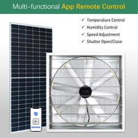 Ventilateur mural solaire à économie d'énergie de premier ordre pour l'élevage (porcs/laitiers), la ventilation des fermes et l'extraction des serres, garantie 5 ans