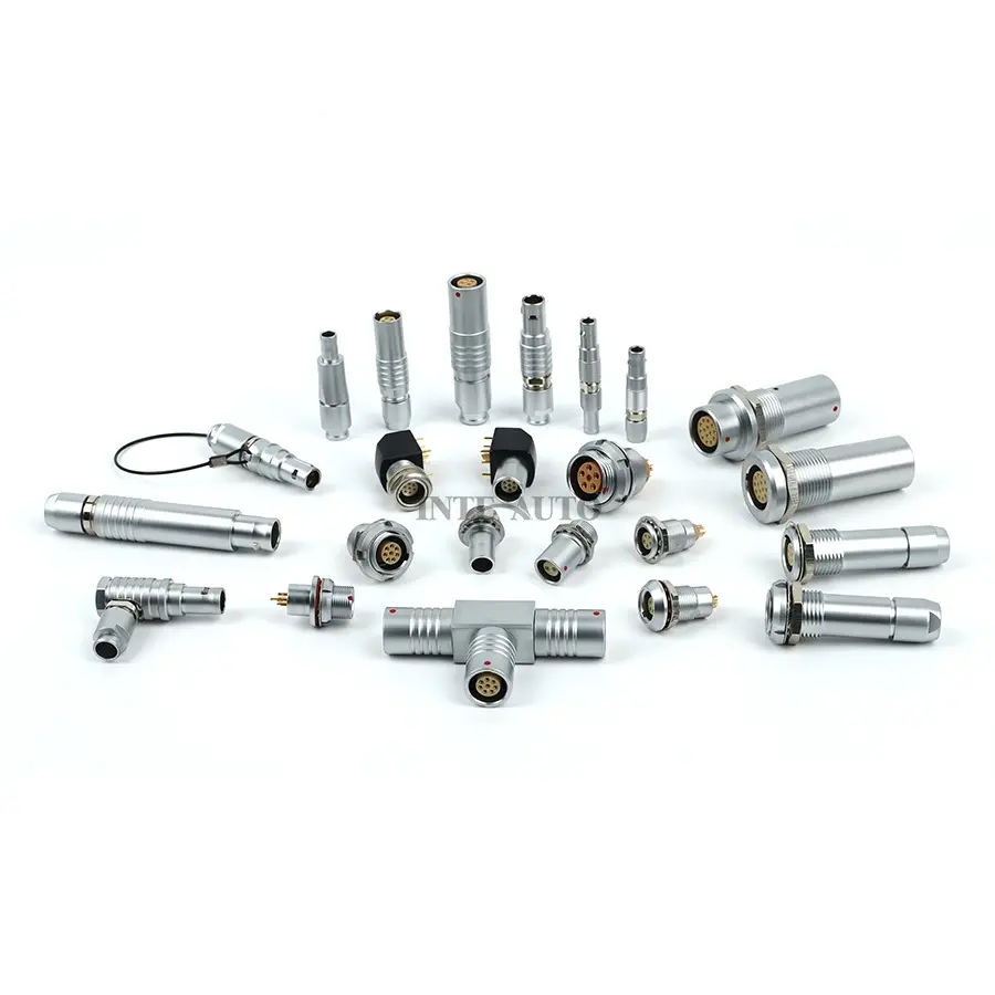 M9 size 0B 2  3  4  5  6  7  9 pins replacements FGG.0B straight cable plug metal self-latching circular push-pull connectors