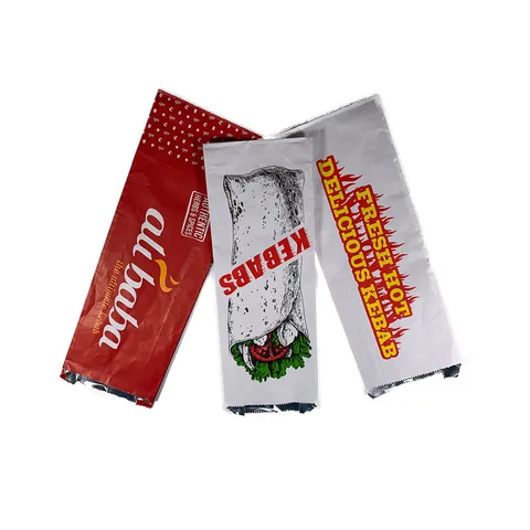 Biodegradable Aluminum Foil Kraft Paper Bag Aluminium Laminated Bags For Burger