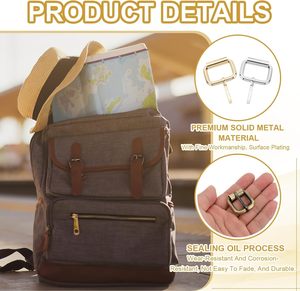 Metal <b>Roller</b> Buckle Pcs Inch Mm Belts Hardware Multi Purpose Pin Buckles For <b>Bags</b> Leather Belt Strap DIY Crafts Dog Leash Bronze - Product Image 3