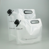 Poche à eau transparente de 5 L avec bec verseur pour usage extérieur, sac à boisson avec poignée
