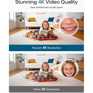 Foscam 4K Indoor <b>Camera</b> R8M Wi-Fi Baby Pet Monitor 360 Degree Auto Tracking No Blind Spot - Product Image 4