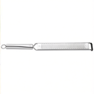 Râpe à légumes en acier inoxydable 39,5x3,9cm, finition chromée polie, compatible lave-vaisselle, outils pour fruits et légumes - Product Image 2