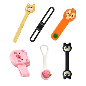Attaches de câbles magnétiques en silicone réutilisables personnalisées par le fabricant, multicolores, souples, en caoutchouc de silicone, clips organisateurs de câbles - Product Image 4