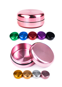 55x25mm Screw Thread <b>Aluminum</b> Jar - Food-Grade Tea Tin Nail Art Storage & Jewelry <b>Container</b> Small <b>Aluminum</b> Box - Product Image 2