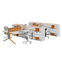 Bureau Bureau Bureau Personnel Bureau Simple Moderne Écran Station Casier Partition Employé Bureau D'ordinateur