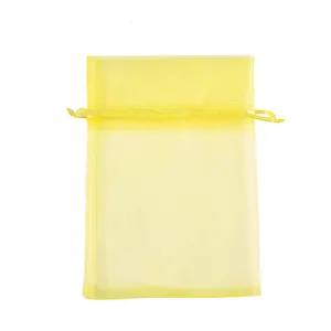 Factory Direct Sales High Quality Transparent Organza Mesh Bag Drawstring Gift Bags