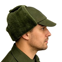 Gorro Ushanka Clásico Estilo Alemán, Aislado, de Seis Paneles, para Caza, Protección Térmica para los Oídos, para Nieve, Esquí, Senderismo, Caza Táctica, Invierno