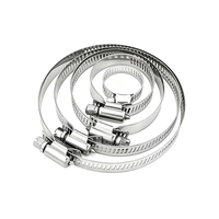 Collier de serrage à vis sans fin de style américain en acier inoxydable 304 pour tuyau d'eau en silicone, fourni par l'usine