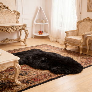 Alfombra de Piel de Oveja Genuina de Primera Calidad, Suave y Cómoda, para Decoración del Hogar, Sofá, Cama - Product Image 4