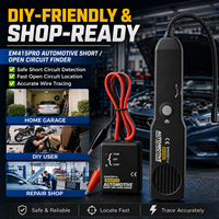 Traceur de fils automobiles EM415PRO, détecteur de circuits courts et ouverts DC 6-42V avec émetteur-récepteur et fils de test pour voiture