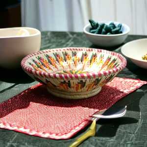 Offre Spéciale indien fabriqué à la main écologique tissé à la main en osier naturel Sabai herbe paniers ensemble de 1 pour la maison - Product Image 4