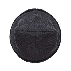 Bonnet côtelé unisexe personnalisé avec tête de mort, bonnet d'hiver en tricot de luxe à revers avec logo pour hommes - Product Image 5