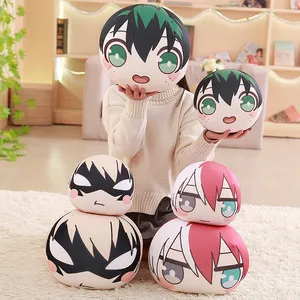 Coussin d'oreiller personnalisé, pour My Hero Academia, mignon, impression dessin animé, vente en gros, 1 pièce