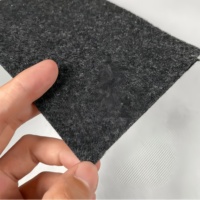 Tissu en feutre polyester non tissé aiguilleté Qianxi 100m - Tissu brossé suédé anti-huile, résistant à l'abrasion, anti-UV, moyen