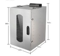 Workpro — déshydrateur d'aliments et de fruits en acier inoxydable 304, machine à saucisses, 20 plateaux, 220/110v