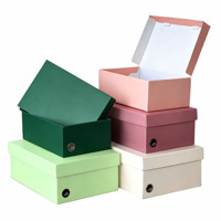 Boîte organisatrice de chaussures en papier rigide personnalisable avec logo en relief pour chaussures de boxe