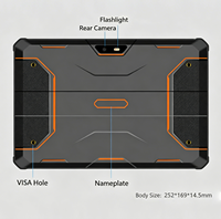 Tablet PC RT-T1 10.1 inci Ultra-tipis dan Tangguh, Android 14, untuk Industri Luar Ruangan, Tahan Air, GPS+WIFI+BT+NFC, 10000mAh, MTK Octa Core