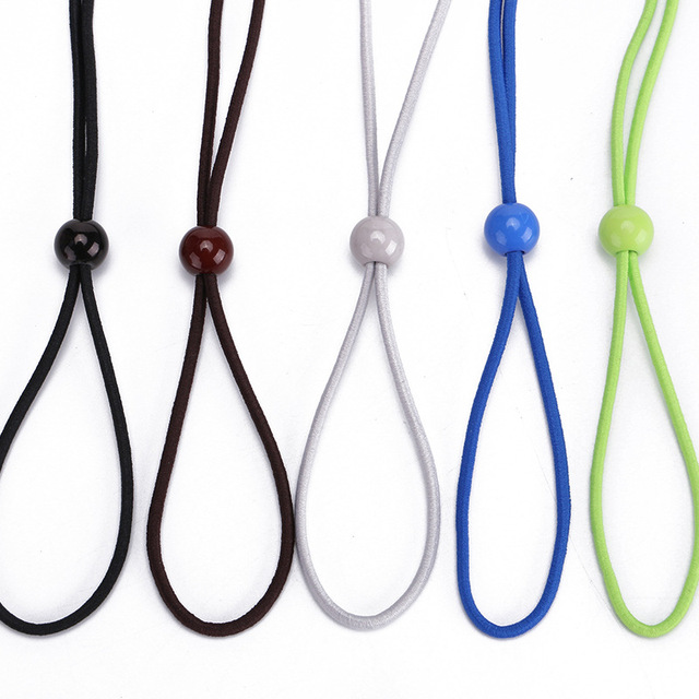 Adjustable Non-Slip Sports Glasses Lanyard Soft Nylon Silicone Tube with Anti-Drop Strap for Students and Adults